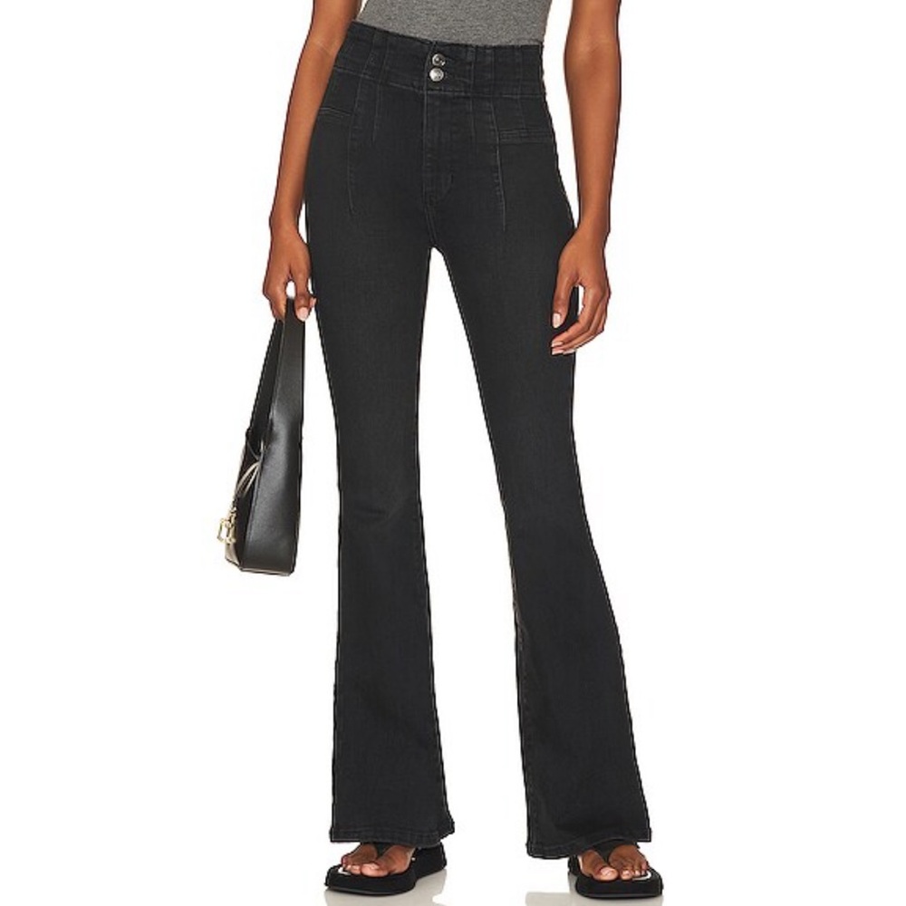 Free People Black Flare Jeans